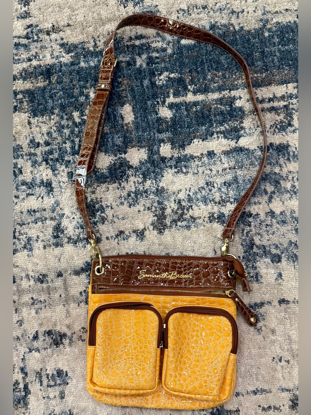 Samantha Brown Travel Crossbody Purse featuring a multi-compartment design $40